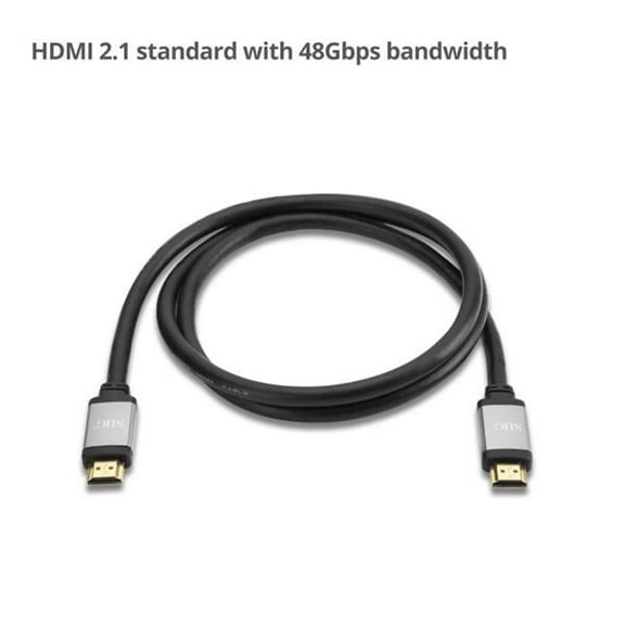 4 ft. 4K Ultra High Speed HDMI Bandwidth Cable, Black & Grey