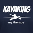 thumbnail image 3 of CafePress - Kayaking My Therapy Women's Dark T Shirt - Women's Traditional Fit Dark T-Shirt, 3 of 4