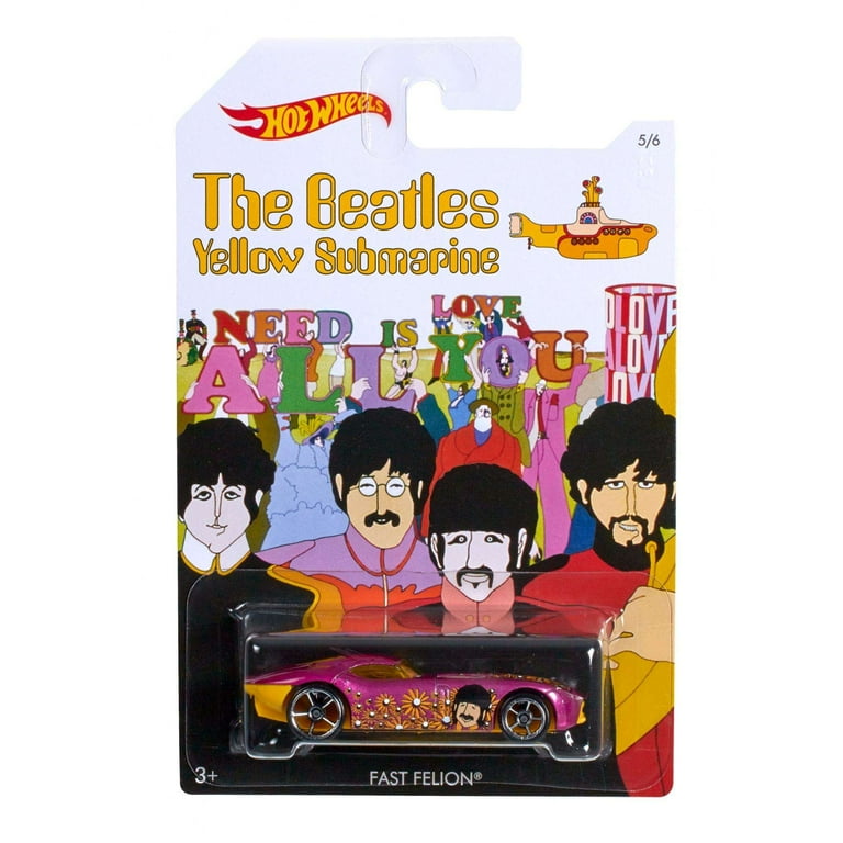 Hot Wheels Beatles Yellow Submarine Collection (Styles May