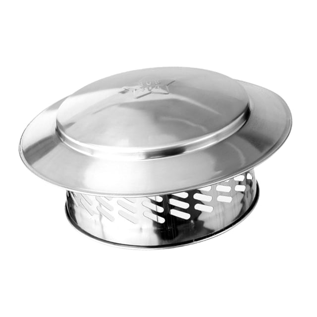 ziyahi Capuchon Cheminée Housse de Pluie Isolation Évent Cheminée Capuchon Extérieur 6 Couvercle Cheminée Argent 8