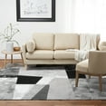thumbnail image 2 of Home Dynamix Catalina Bismark Contemporary Geometric Area Rug, Grey/Black, 5'3"x7'2", 2 of 10