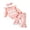 Pink, variant on Dmsael Baby Girl Clothes Fall Winter Outfits Cute Ruffle Long Sleeve Romper Floral Pant Headband 3Pcs Baby Girl Clothing Set,6-9 Months