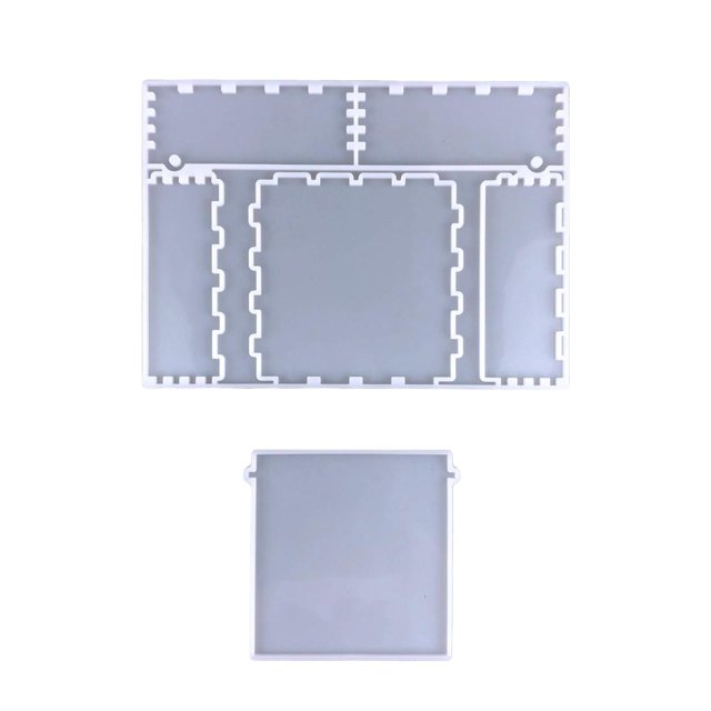 Caja Resina Fundición Silicona DIY Epoxi Vela Jabón Artesanía Herramienta 202 cm x 147 cm 104 cm x 10 cm Zulema Fundición de resina de silicona