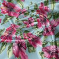 thumbnail image 5 of Ambesonne Watercolor Valance Pack of 2, Tropical Hibiscus Scene, 54"X12", Hot Pink Eggplant, 5 of 5