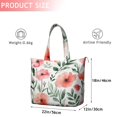 thumbnail image 4 of Pioneer Flower Floral Print Pattern Travel Tote Bags for Women Carry On,Large Weekender Bags for Women Travel,Multi Functional Duffle Bag for Work,Shopping,Sports, 4 of 5