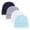 Color 2, variant on Elastic Baby Bonnet Caps Cotton Hospital Hats Gender Neutral 4Pcs/set