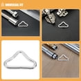 thumbnail image 3 of OULII 70pcs Trampoline Anchor Rings Galvanized Steel Wire with Weather Resistant for Trampoline Owners, 3 of 8