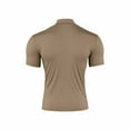 thumbnail image 5 of OGLCCG Men's Summer Mock Turtleneck T Shirt Short Sleeve Casual Basic Pullover Tops Solid Color Stretch Slim Fit Athletic Undershirt,XXXL,Khaki, 5 of 8