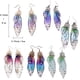 thumbnail image 3 of Pendientes de diamantes de imitación JAMW Conjunto de collar y pendientes de mariposa, 3 of 4