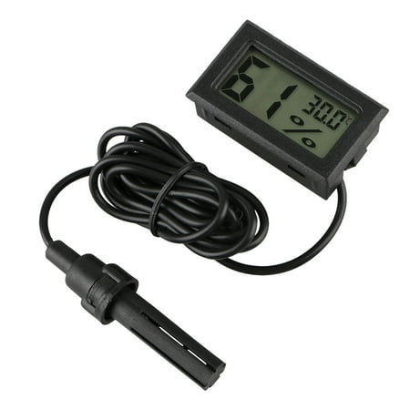 1-pack Digital LCD Humidor Cigar Hygrometer Thermometer Temperature