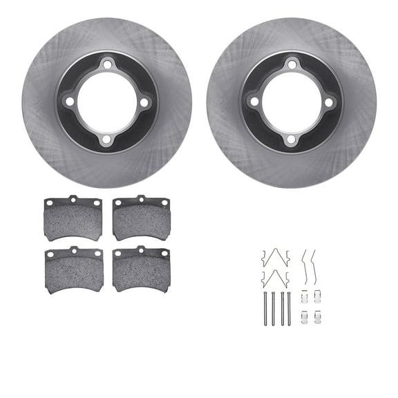 Dynamic Friction Company Front Brake Rotors with 5000 Advanced Brake Pads includes Hardware 6512-54222