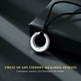 thumbnail image 6 of Cremation Jewelry Urn Necklace for Ashes for Women Men, Circle of Life Eternity Memorial Pendant Ash Jewelry, 6 of 8