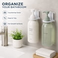 thumbnail image 4 of 6 Piece Self Adhesive Shower Bottle Rack Set, Wall Mounted Shampoo Hangers for Bathroom Storage, TIKA, 4 of 9