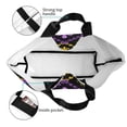 thumbnail image 5 of Bingfone Canvas Tote Bag For Women With Inner Pocket Aesthetic Cute Shopping Tote Bags Reusable Grocery Bags-Mardi Gra Geometric, 5 of 9