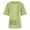 Green, variant on LOVZFMLL Women's Summer Tops Ladies Fashion Solid Color Flower Print Short Sleeve Cotton Linen Shirt Women Casual Loose Top