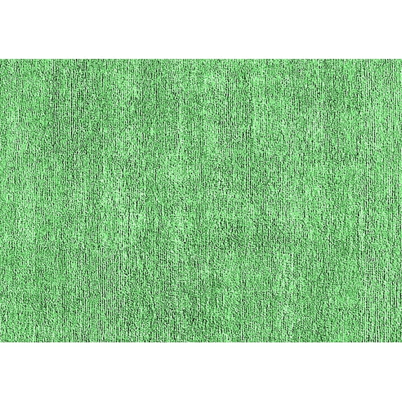Ahgly Company Indoor Rectangle Oriental Emerald Green Industrial Area Rugs, 5' x 7'