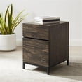 thumbnail image 2 of Crosley Furniture Jacobsen Modern Wood File Cabinet in Brown/Black, 2 of 12