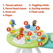 Bright Starts Around We Go 2-in-1 Walk-Around Baby Activity Center & Table, Tropic Cool, Age 6 Months+