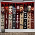 thumbnail image 2 of Tapiz Mural de Halloween, decoración de pared, película de terror, póster de Pennywise, manta de habitación, accesorios de decoración del hogar estéticos, 2 of 4