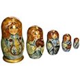 thumbnail image 2 of G.Debrekht 130110 Russia Nested Dolls Music Angels 5 Nest Doll 6.5 in., 2 of 3