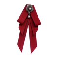 thumbnail image 5 of Segolike Bow Tie for Women Bowknot Necktie Elegant Ribbon Women Vintage College Style Solid Color Bowties Brooch Pin for Gift Suit Shirt Work Red, 5 of 8