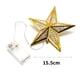 thumbnail image 1 of Adorno de estrella para árbol de Navidad, luces para decoración de árbol de estrella 3D, copa de árbol de Navidad de doble cara con 10 LED blanco cálido + color, 2 uds., 1 of 5