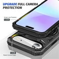 thumbnail image 6 of Case for iPhone Air 6.5" with 360° Spin Magnetic Stand Ring Holder, Compatible with MagSafe, 16FT Mil-Grade Shockproof Dropproof Tough Rugged Protective Case Cover,Black,For iPhone Air, 6 of 8