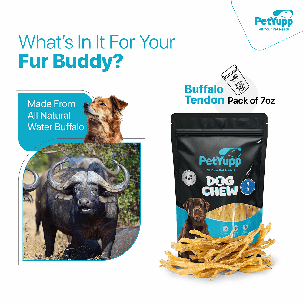 PetYupp Beef Tendon Dog Chew Treats 7 oz