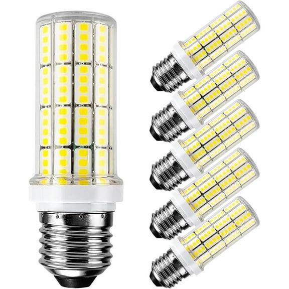 20W LED Light Bulb, 200W Equivalent, 5000K Daylight White, Corn Light Bulb, 6-Pack