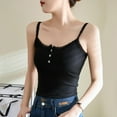 thumbnail image 6 of Chbgutlmr Womens Tank Tops Summer Lace Patchwork Tank Tops Button Slim Comfy Casual Undershirts Camisole, 6 of 6