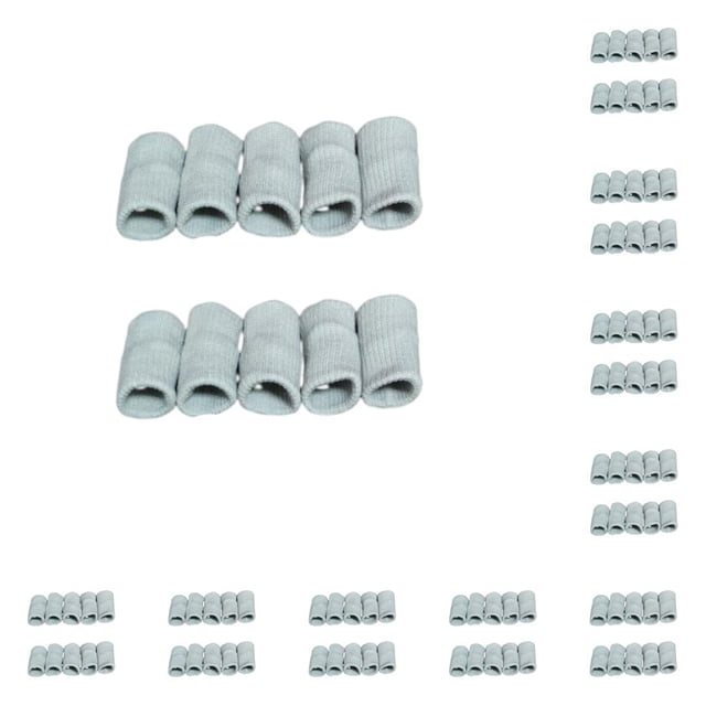 Naiovety 10 unids/set manga de nudillos de bádminton mano izquierda derecha elástico transpirable nudillos Brace Protector guantes de Gris 10piezas