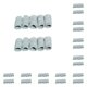 thumbnail image 1 of Eigraketly 10 unids/set bádminton portátil manga de nudillos elástico nailon nudillos Brace Protector guantes de protección equipo deportivo Gris 10piezas, 1 of 6