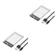 thumbnail image 1 of Injueey Carcasa HDD transparente SSD, carcasa externa para disco duro móvil de estado sólido, adaptador de 2,5 pulgadas, dispositivo móvil Type5 NO5, 1 of 6