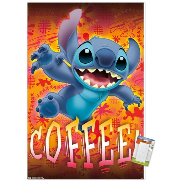 Disney Lilo and Stitch - Coffee Wall Poster, 22.375" x 34"