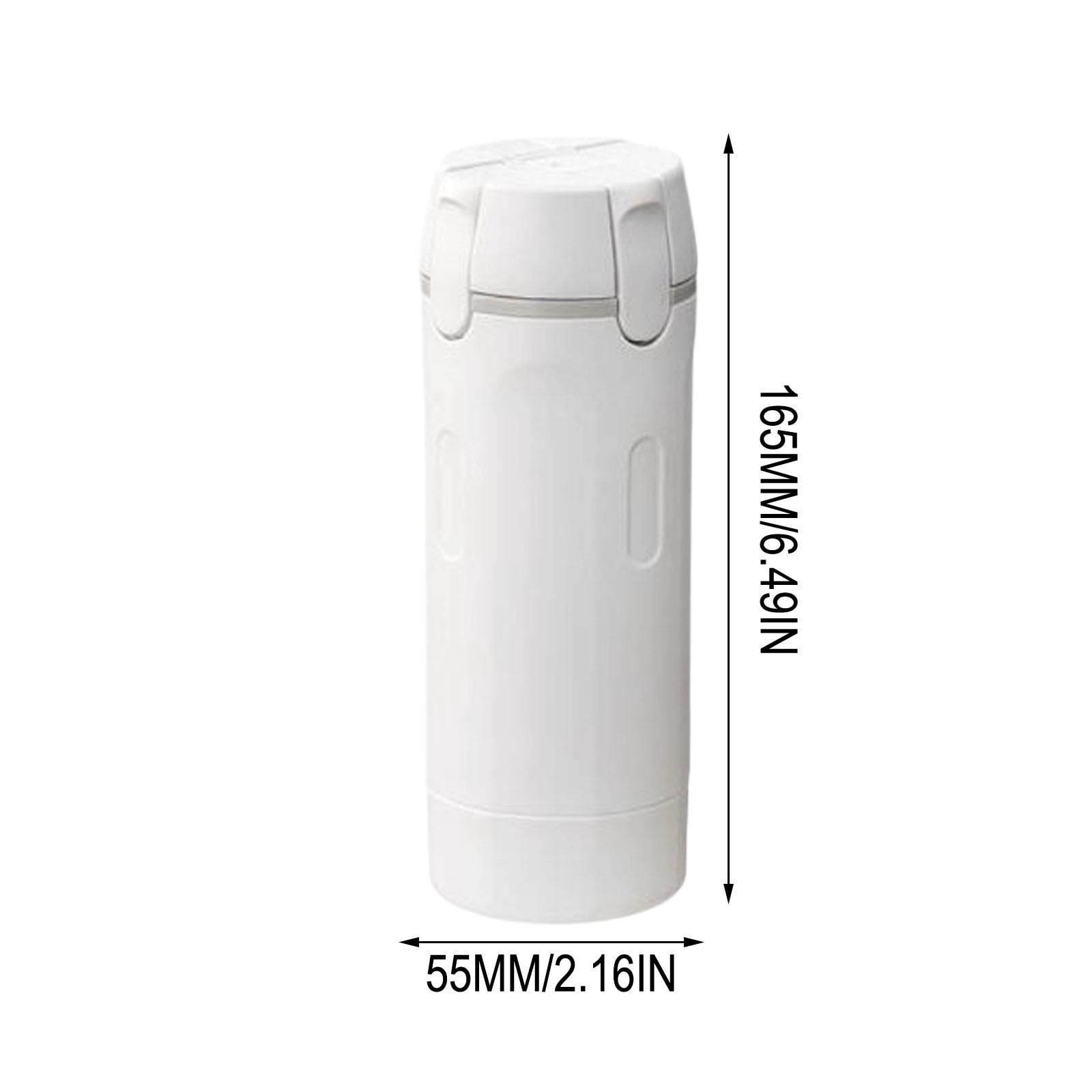 Four in One Travel Bottle Set, White, Press-Type Dispenser for Shampoo Conditioner Body Wash, Leak-Proof Portable Toiletry Containers for Carry on Luggage (1 Pc)