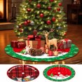 thumbnail image 1 of Falda para Árbol de Navidad de 119 Cm | Diseño de Papá Noel y Renos | Material de Poliéster Suave | para Árboles de 119 Cm | Decoración Navideña Festiva, 1 of 7