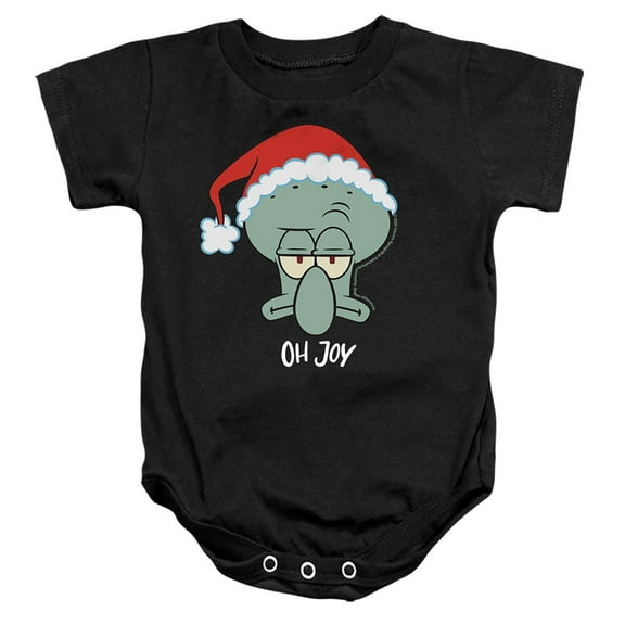 Spongebob Squarepants Squidward Christmas Joy Unisex Infant Snap Suit for Baby