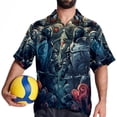 thumbnail image 4 of Love Men's Short Sleeve Poplin Shirt, Casual Printed Beach Button Down Summer Unisex Shirts, 4 of 6