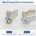 thumbnail image 3 of Combination Wrench 6mm Metric 12-Point Box and Open End Zinc Plated Steel, 3 of 7