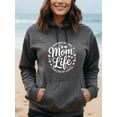 thumbnail image 3 of Comfy Coffee Mom Quotes Hoodie for Men and Women, Unisex Pullover Hooded Sweatshirt, Comfortable Cotton Poly Blend, Mom Life Casual Outfit, 3 of 5