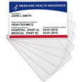 thumbnail image 3 of 10 Pack New Medicare Card Holder Protector Sleeves, 12Mil Clear PVC Soft Water Resistant Medicare Card Protector Sleeves for Medicare Card Credit Card Business Card Social Security (Matte 10 Pack）, 3 of 4