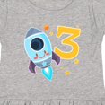 thumbnail image 4 of Inktastic Rocket Space Ship Happy Third Birthday Girls Toddler Dress, 4 of 5