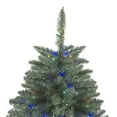 thumbnail image 4 of Northlight 7.5' Pre-Lit Artificial Christmas Tree Colorado Blue Spruce - Multi-Color LED Lights, 4 of 5
