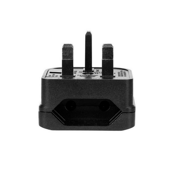 EU 2 Pin To UK 3 Pin Plug Power Adapter Converter Mains Fused Adapter