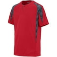 thumbnail image 2 of Augusta 2XL Flyball Jersey Red/Graphite/Black Print 1545, 2 of 2