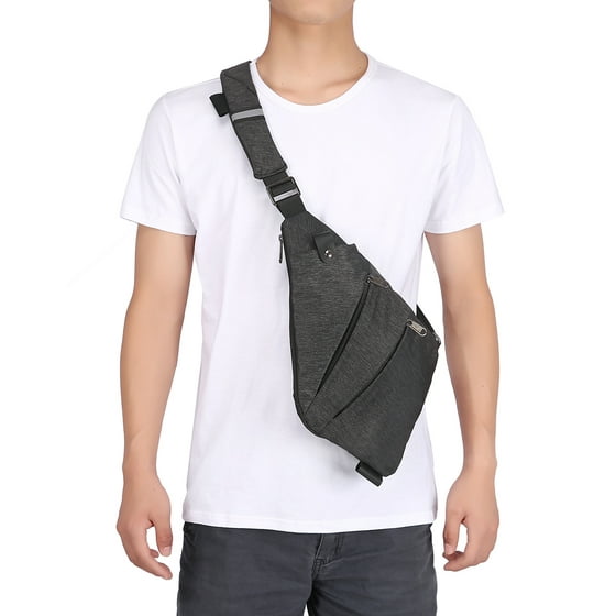 HDE - HDE Small Sling Bag Lightweight Sash Crossbody Bag Slim Chest ...