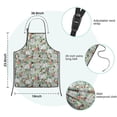 thumbnail image 7 of Maltese Dog and Flower Floral Kids Aprons for Girls and Boys,Adjustable Neck Strap Toddler Aprons for Kids Cooking Baking, 7 of 7