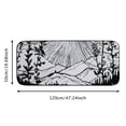 thumbnail image 5 of WERPE Flowers Ink Drawing Entrance Outside Entry Door Mat for Home with Anti-Slip Recycled Rubber Backing and Burlap Felt Top 19.68*47.24 in, 5 of 6