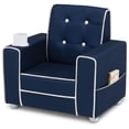 thumbnail image 4 of Silla tapizada Delta Children Chelsea con portavasos azul marino, 4 of 6