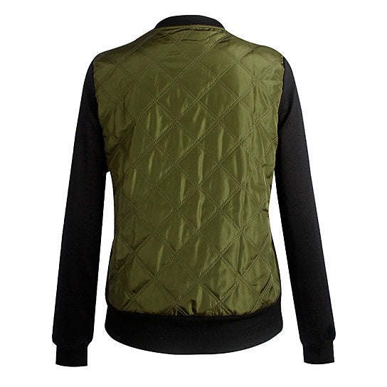 fashionvista Chic Babe Bomber Jacket In Quilted Satin - image 3 of 22